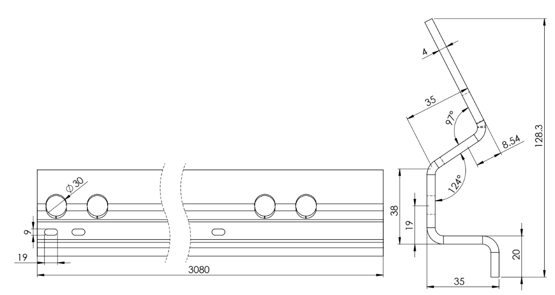 Banda Lateral de Amarre de Cinchas