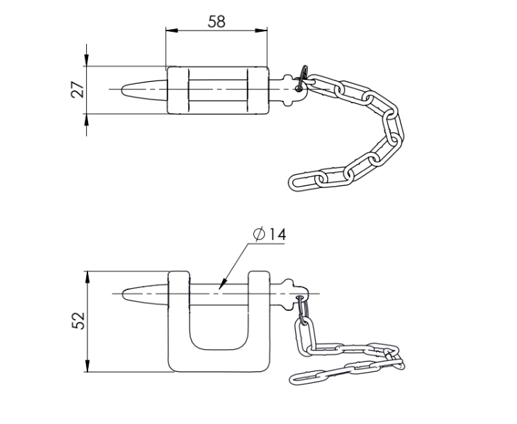 Cierre de Forja para Puertas Tipo C-11