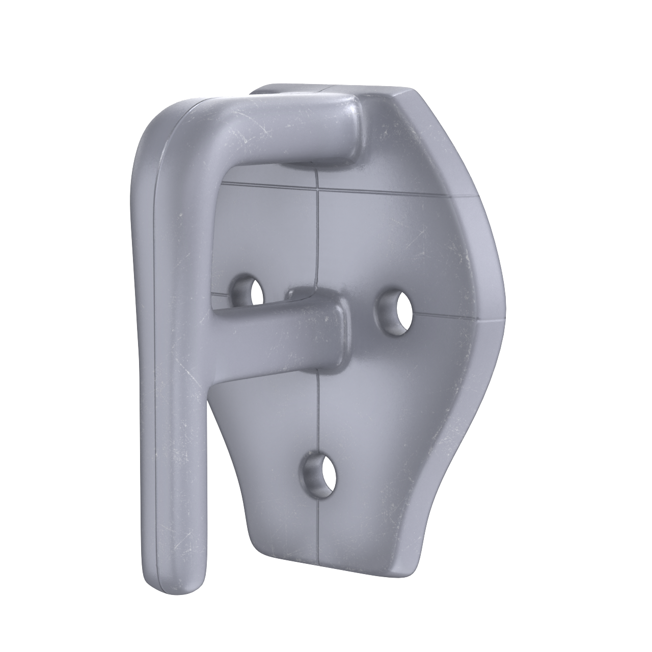 Gancho Tipo "R" en Nylon Gris