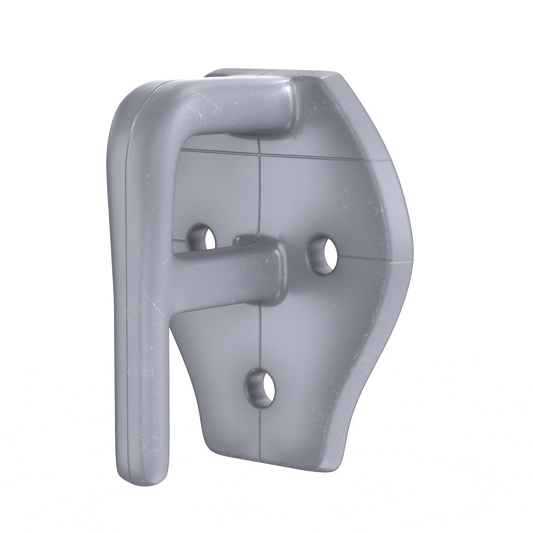 Gancho Tipo "R" en Nylon Gris