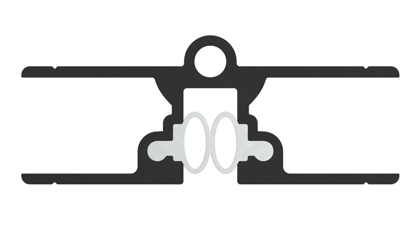 Bisagra Continua de Aluminio