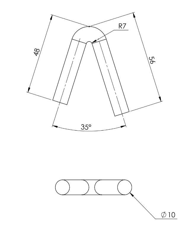 Gancho de Acero para Banda de 10
