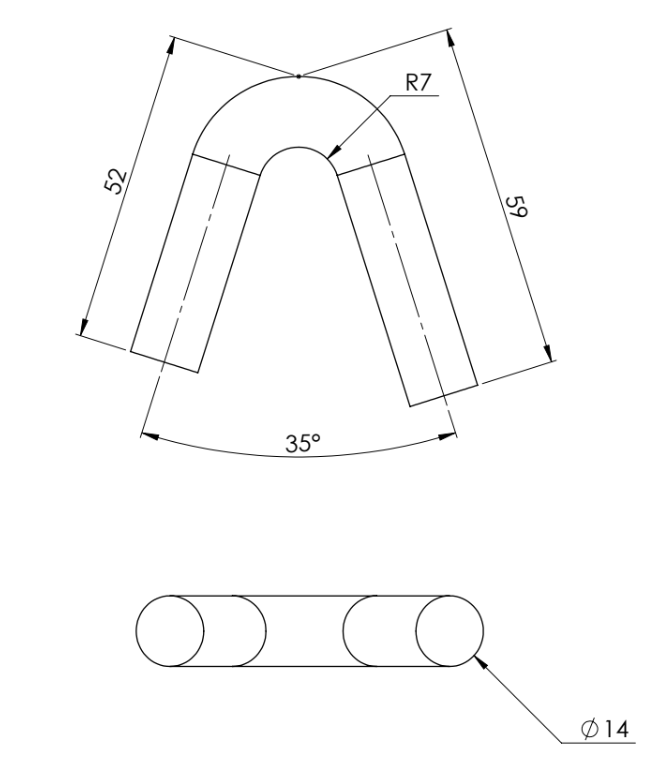 Gancho de Acero para Bnada de 14