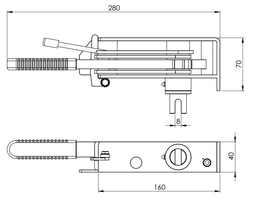 Tensor de Lona Trasero a dos manos
