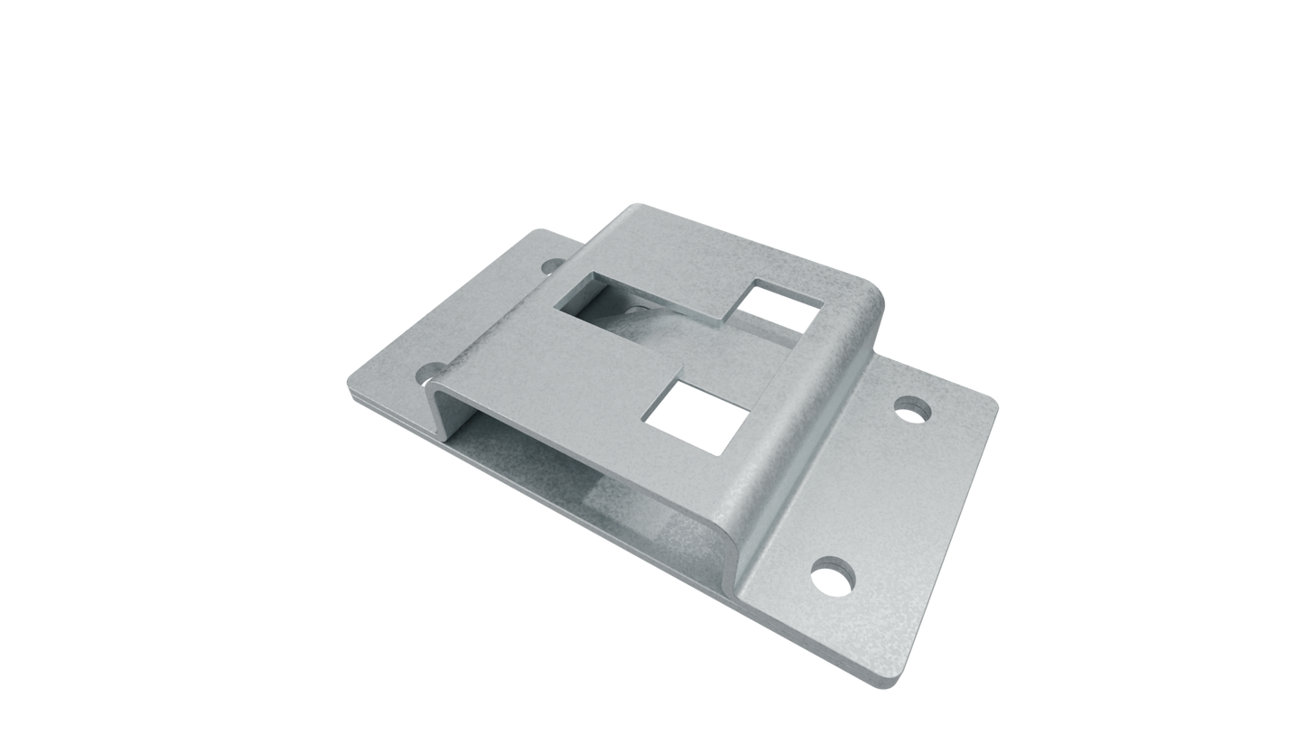 Retenedor de puerta de acero inoxidable, componente hembra