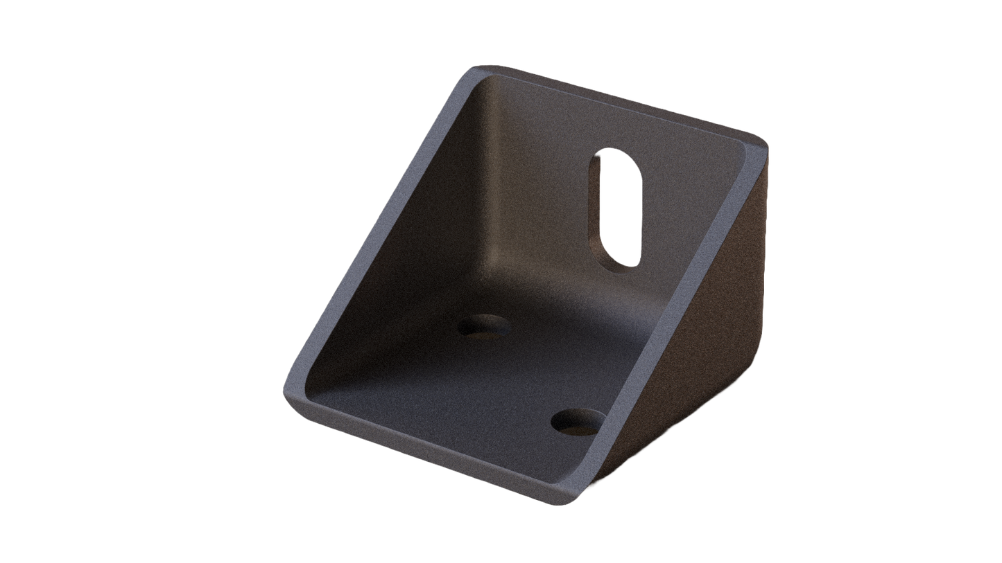 Soporte metálico de 100 x 78 x 57 mm