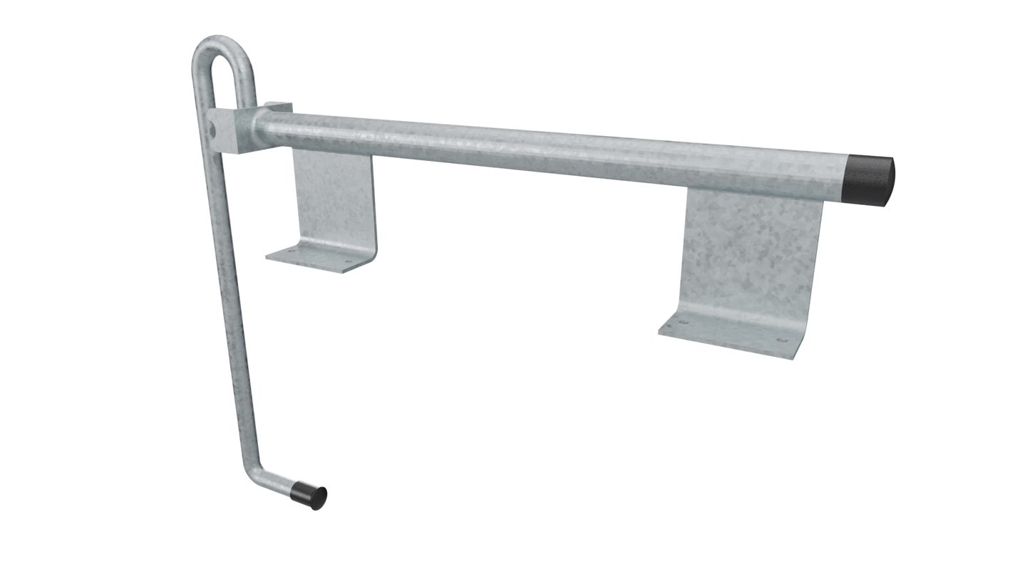 Detalle del soporte inferior para retenedor de puerta grande