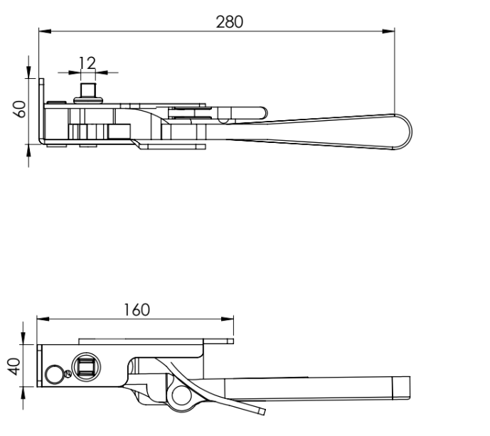 Tensor de Lona Trasero con Rañura