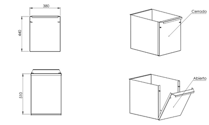 Cajón Chapa Galvanizada para Hornillo