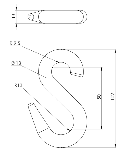 Gancho para Cadena G-7