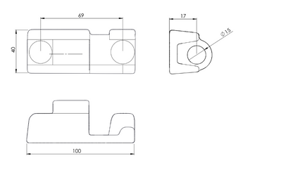 Hembra Bisagra TIR Nº7