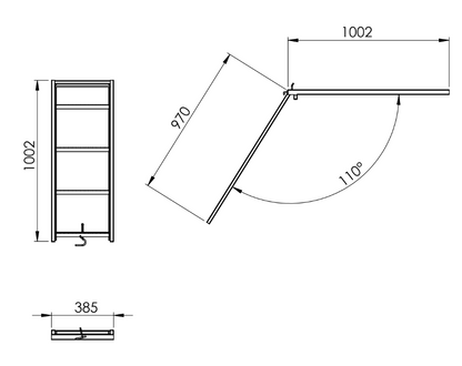 Escalera Escamoteable de 4 Peldaños