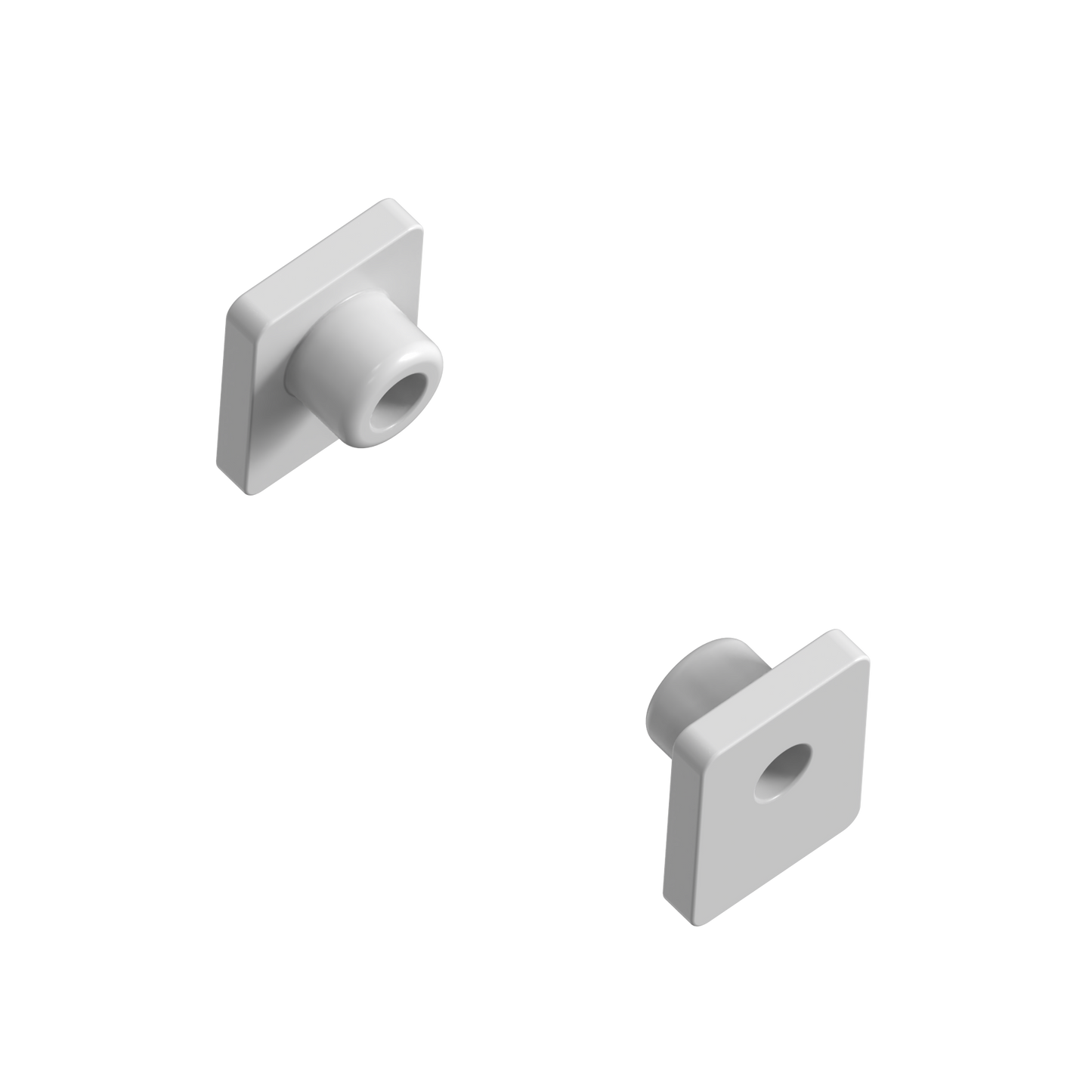 Conjunto de Bisagra de Pala en Aluminio