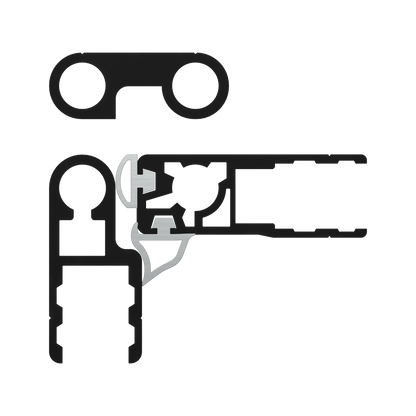 Conjunto Bisagra Puerta Exterior de 87