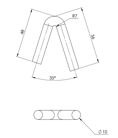 Gancho de Acero para Banda de 10