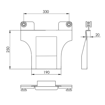 Carro de Pilar Para Tricarril 88,5MM