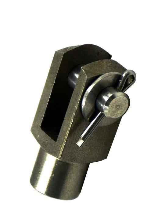 Clevis & Pin S/S 8MM Dia 32MM Cent M8.