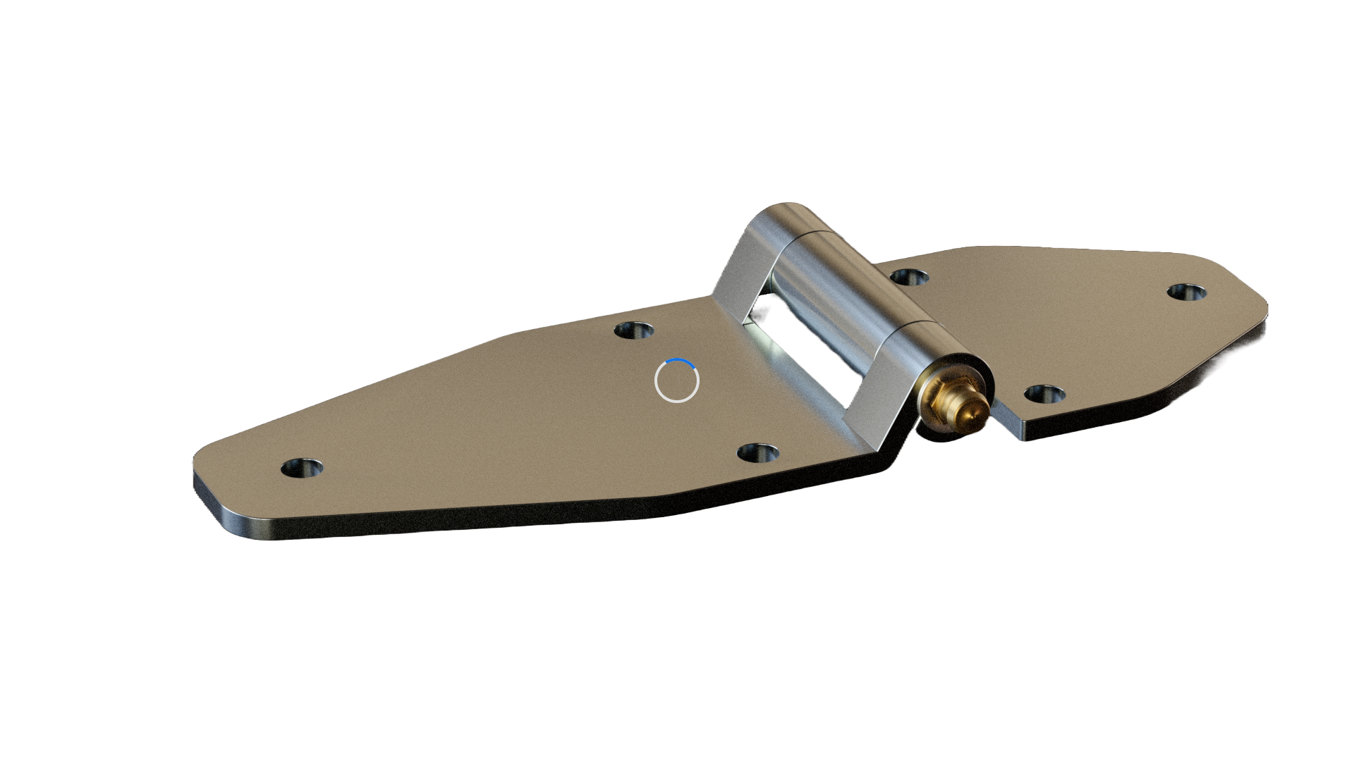 Bisagra larga de acero inoxidable para lateral abatible, referencia 2216/004
