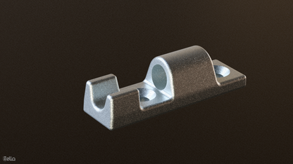 Bisagra para lateral abatible de 90 x 26 mm y diámetro 13,5 mm