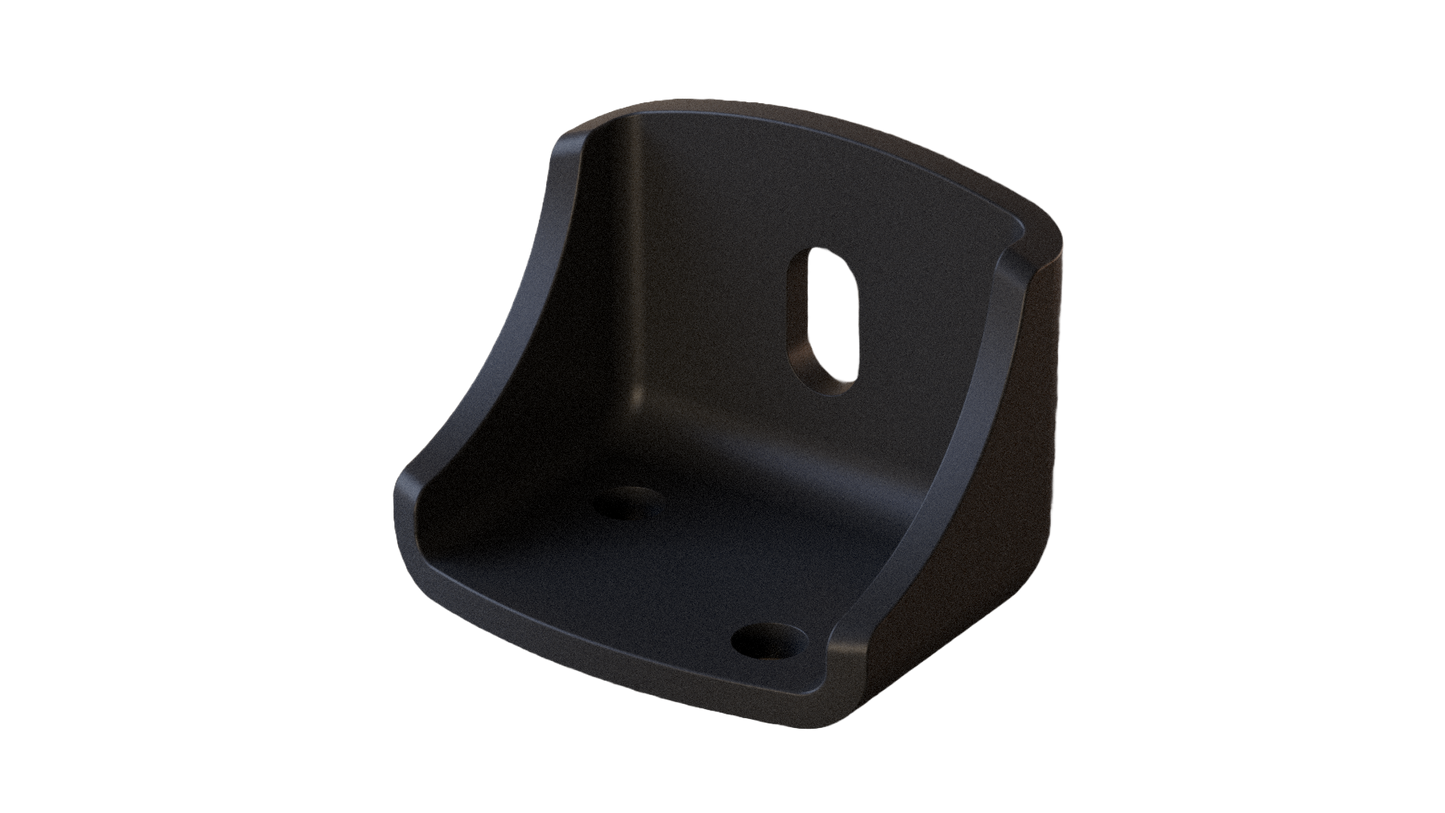 Soporte metálico de 85 x 70 x 65 mm