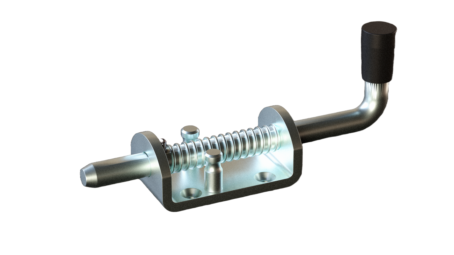 Pestillo de resorte cincado de 171 mm y diámetro de 12 mm