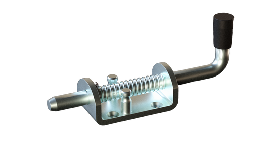 Pestillo de resorte cincado de 171 mm y diámetro de 12 mm
