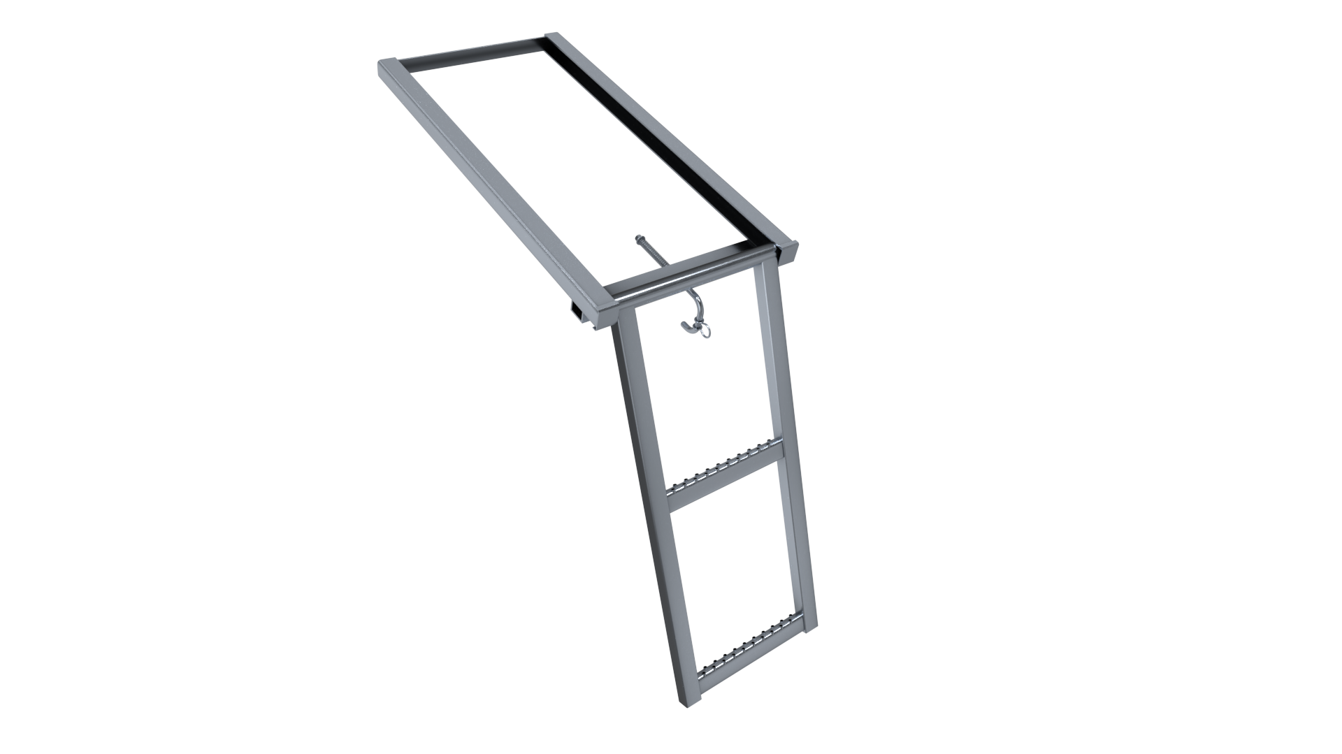 Escalera escamoteable de 2 peldaños, vista adicional