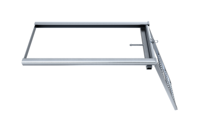 Escalera escamoteable de 3 peldaños con soportes, vista adicional