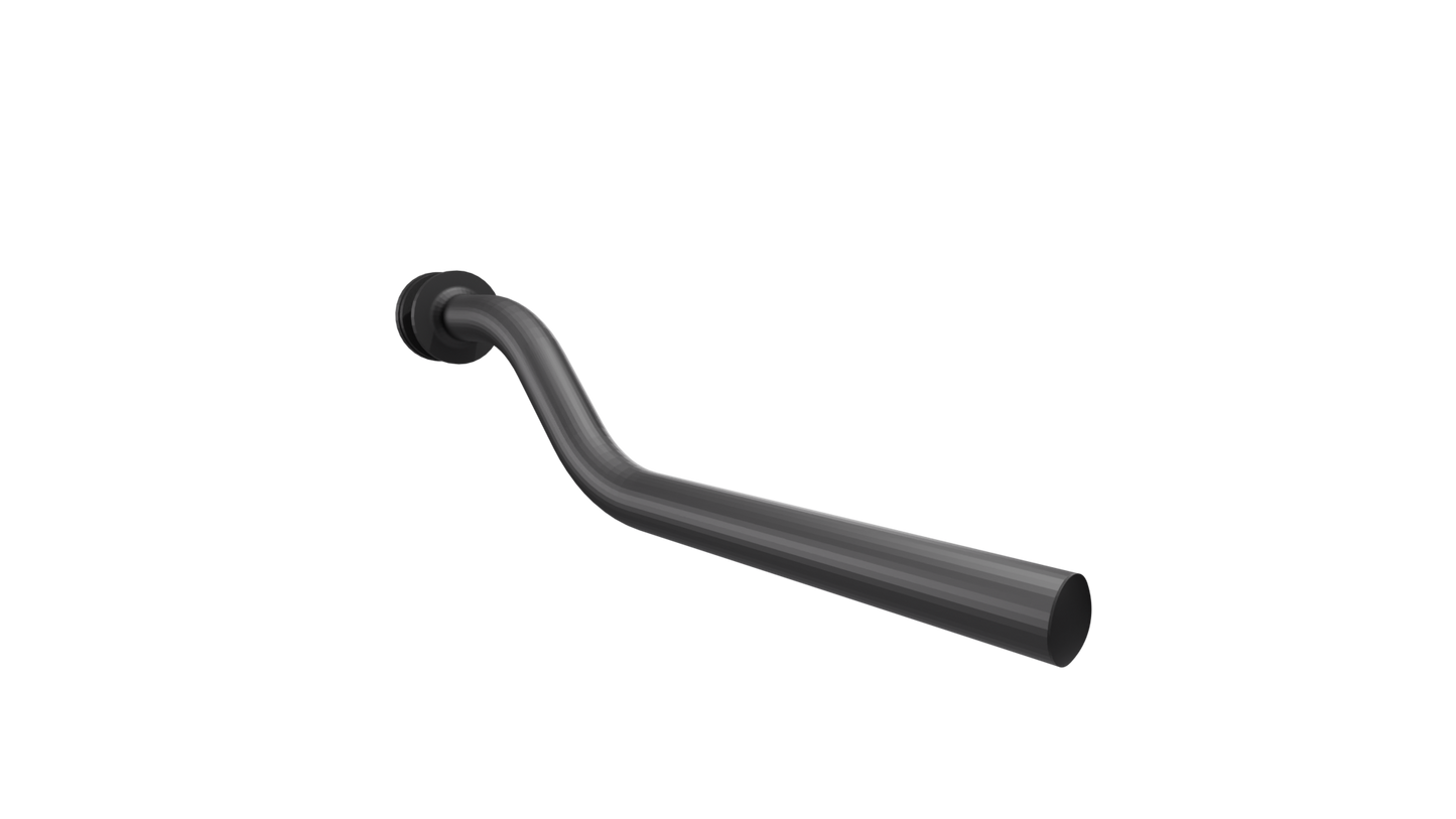 Soporte de guardabarros con brida, cincado, diámetro 34 mm y largo 470 mm