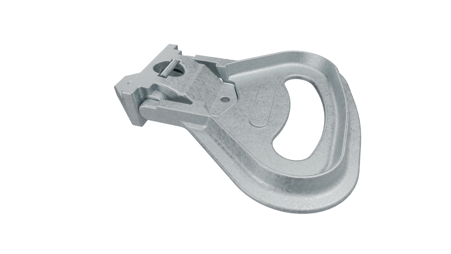 Peldaño abatible reforzado de 130 x 90 mm