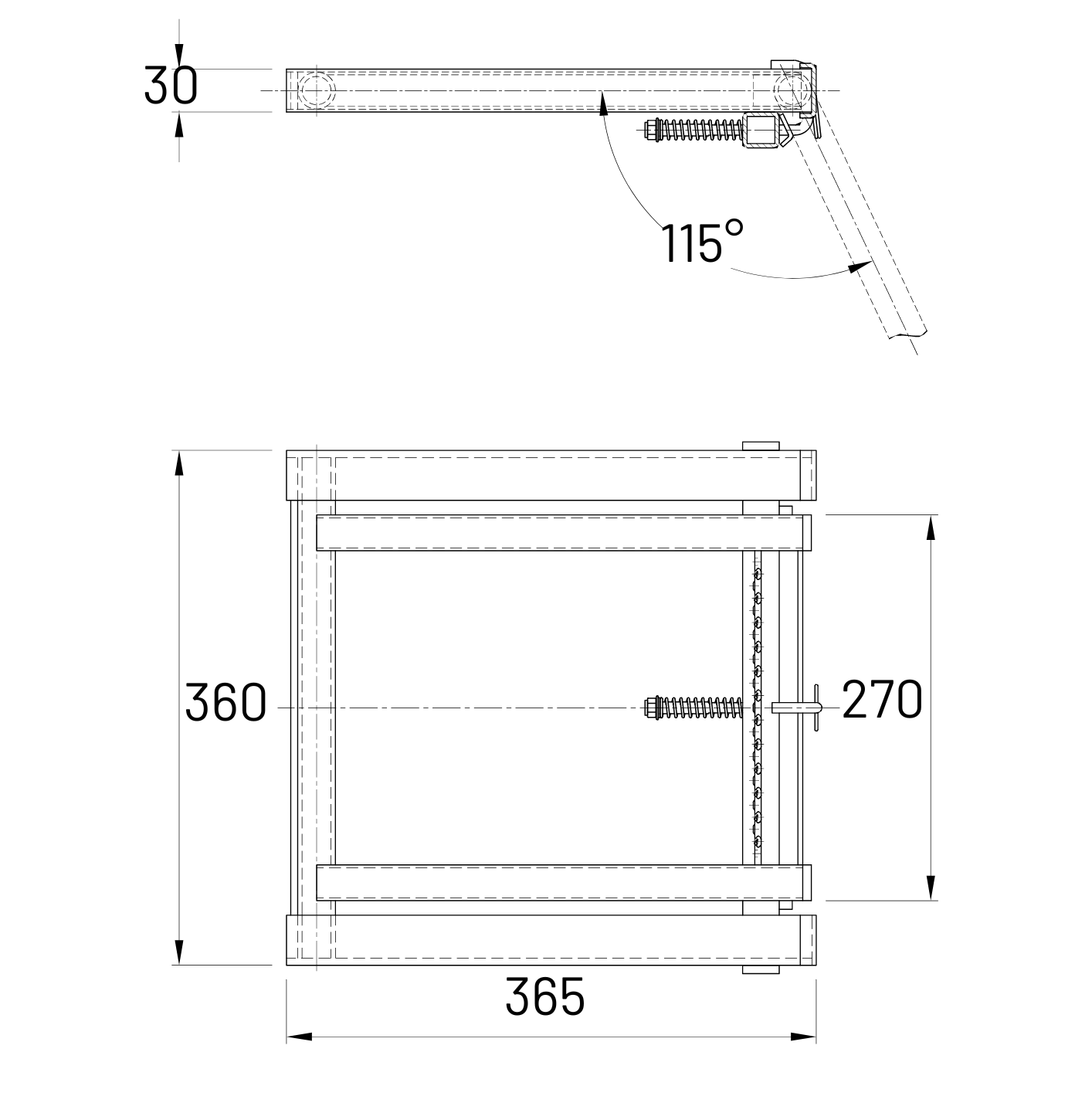 Escalera Escamoteable de 1 Peldaño
