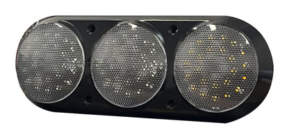 Farolim traseiro LED triplo série 407 com lente transparente